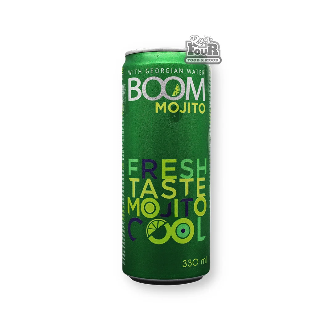 Ըմպելիք գազավորված «Boom Mojito» լայմի և անանուխի համով 330մլ